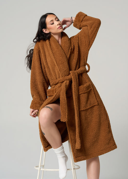 The Ease Robe | Teddy Fleece